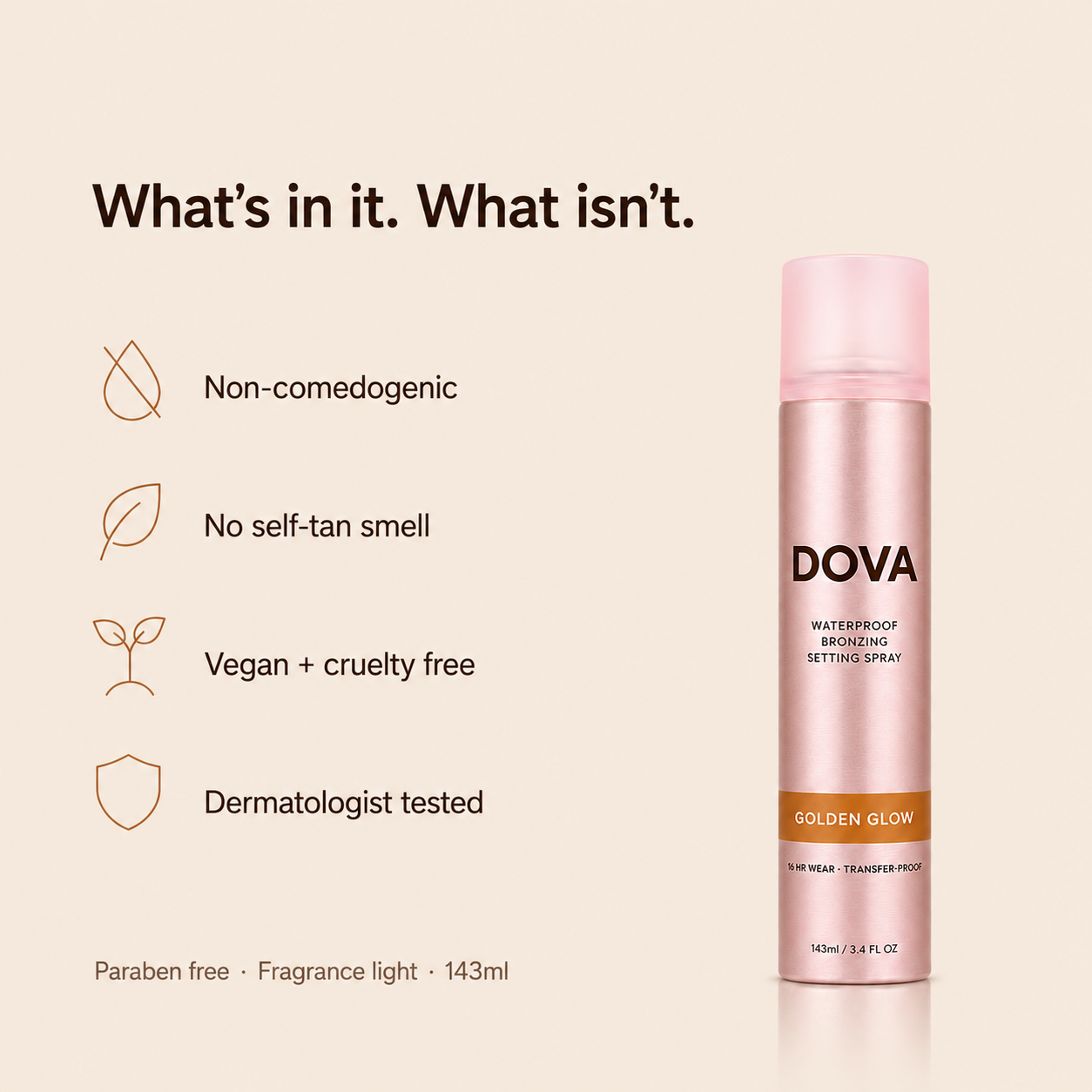 Dova Bronzing Setting Spray